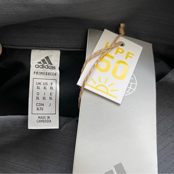 Adidas Full Zip Wind Jacket Women’s Size XL Heather Gray Black Windbreak Light - Picture 9 of 10